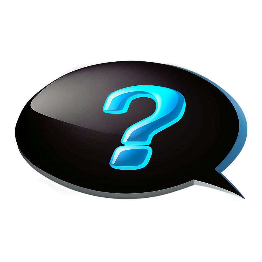 Question Mark in Speech Bubble PNG wfh44 PNG with transparent background