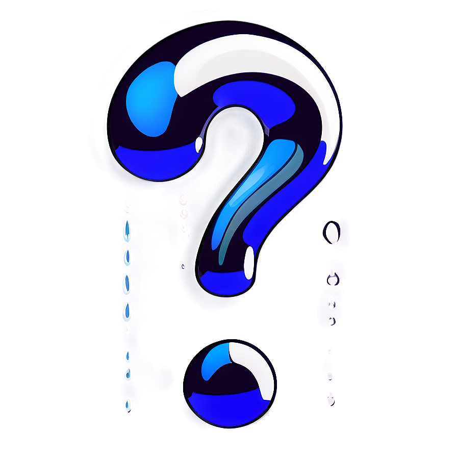 Question Mark In Water Drop Png 11