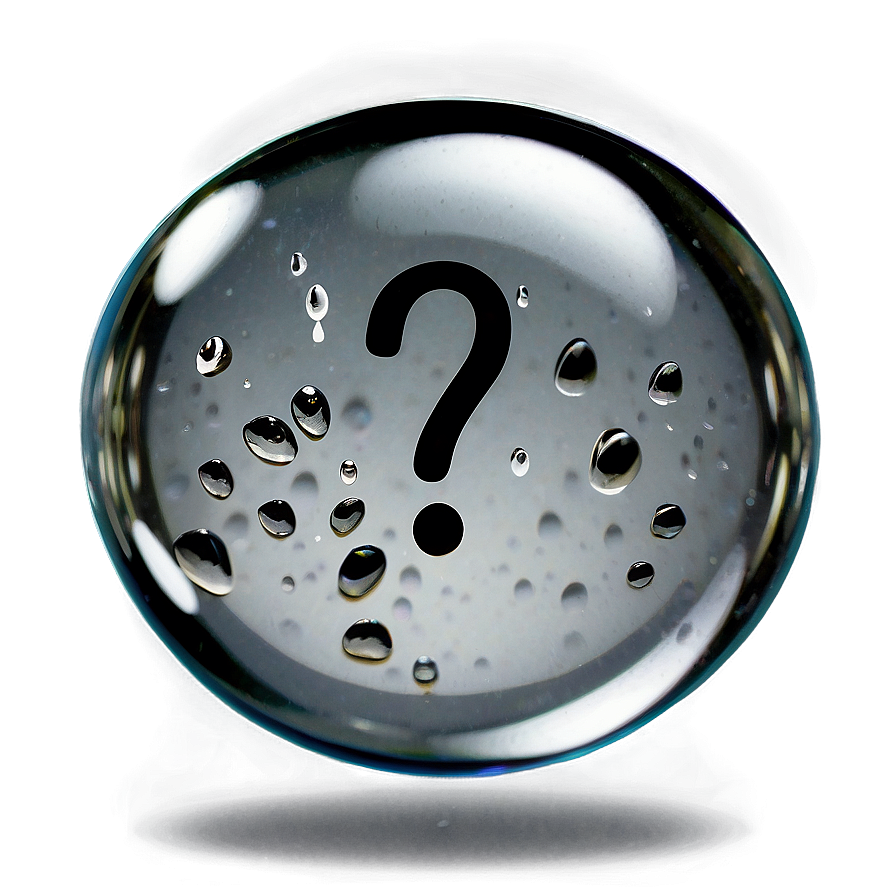 Question Mark In Water Drop Png Ypr