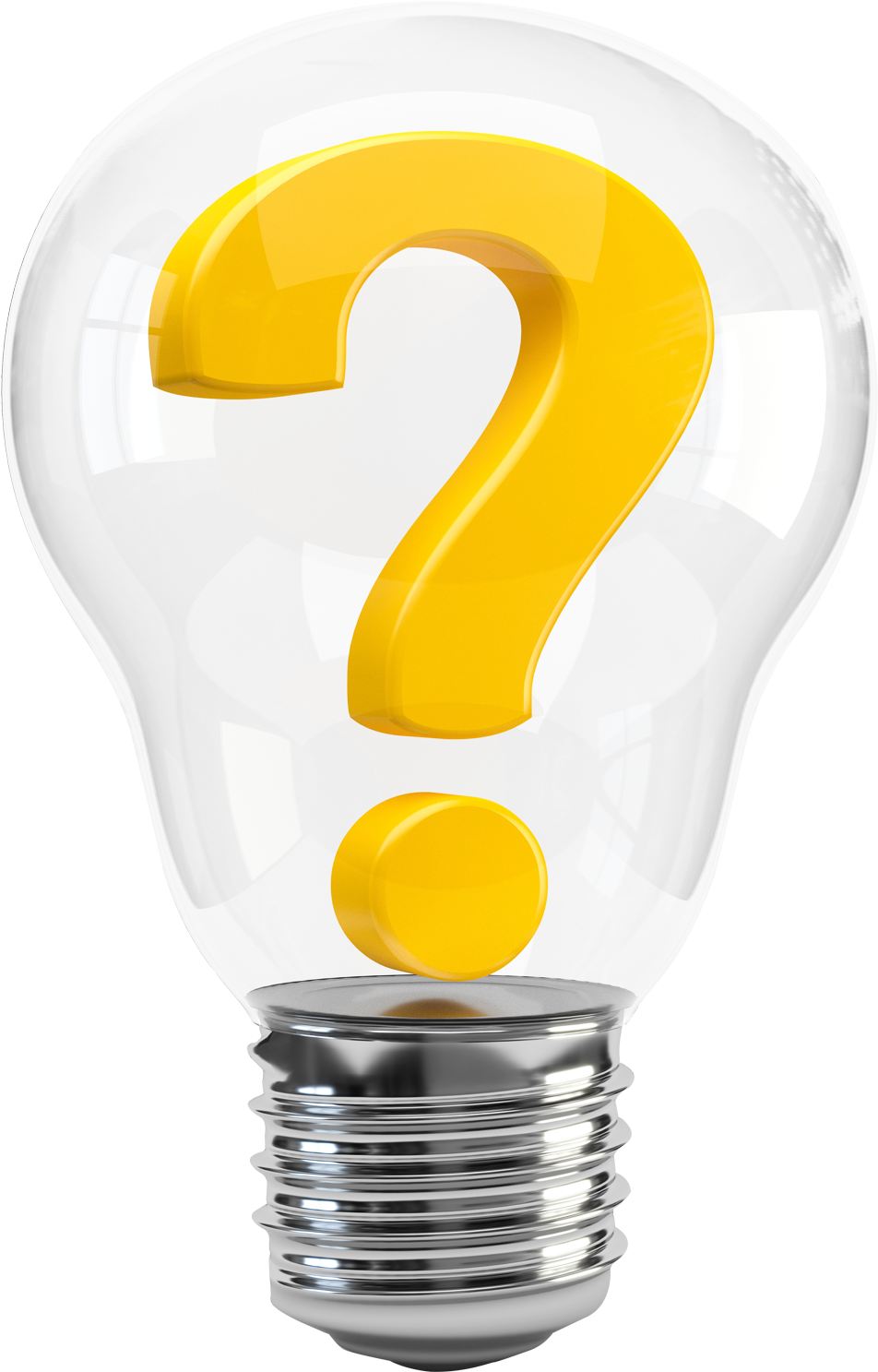 Bulb With Question Mark, HD Png Download PNG with transparent background