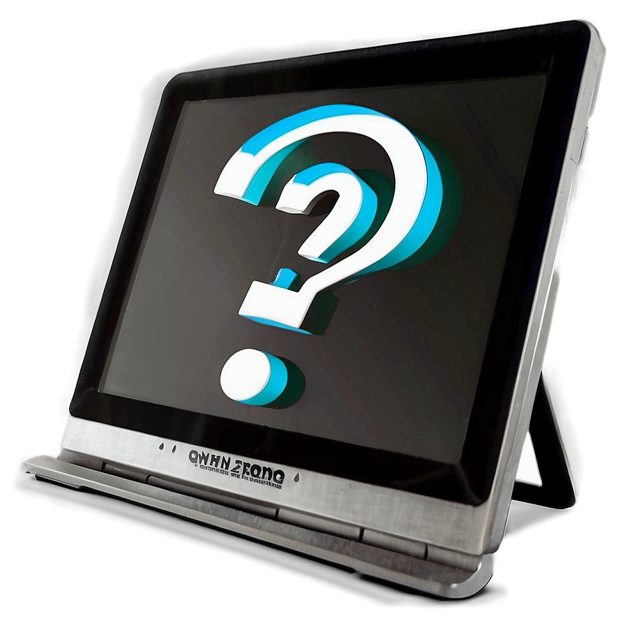 Question Mark On Computer Screen Png Uqt