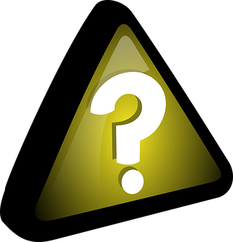 Question Mark Warning Sign PNG with transparent background