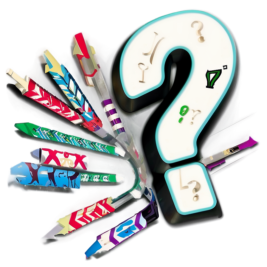 Question Mark with Arrows PNG 17 PNG with transparent background