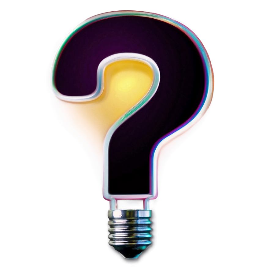 Question Mark With Light Bulb Png Rks47