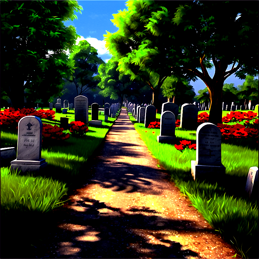 Quiet Cemetery Path PNG ytn14 PNG with transparent background