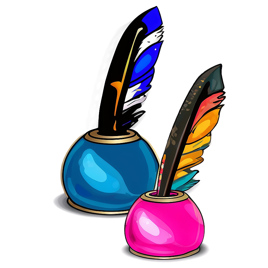 Quill Pen In Inkpot Png Wuo7 Image