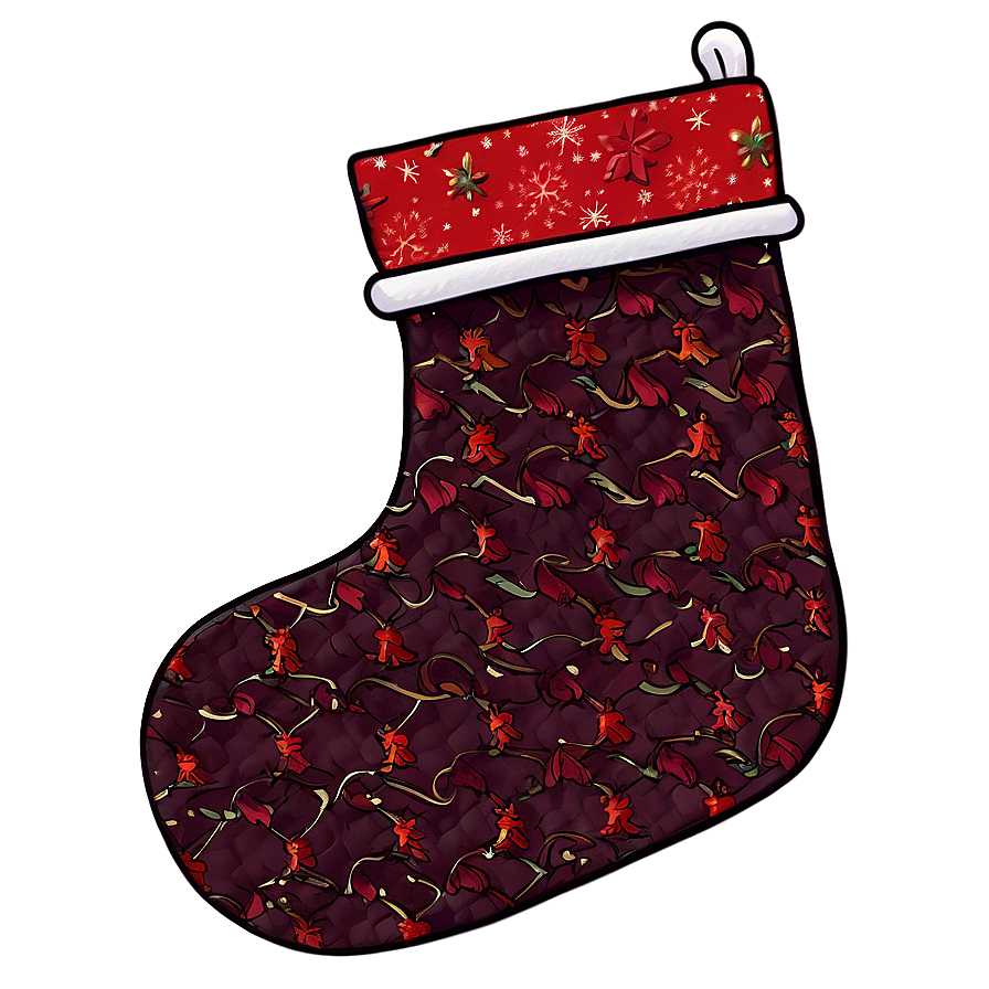 Quilted Christmas Stocking Png 06132024