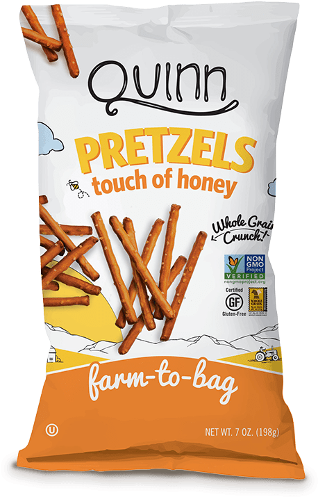 Quinn Honey Touch Pretzels Packaging