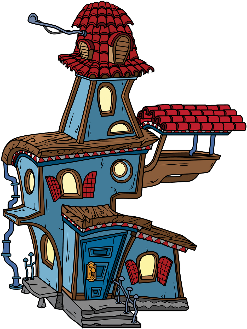Scary Old House Cartoon, HD Png Download PNG with transparent background