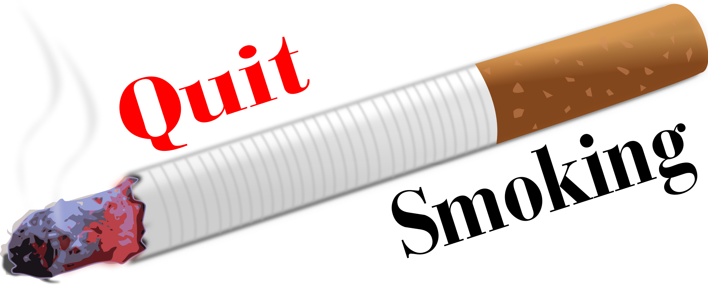 Transparent Cigarette Clipart - Quit Smoking Clip Art, HD Png Download PNG with transparent background