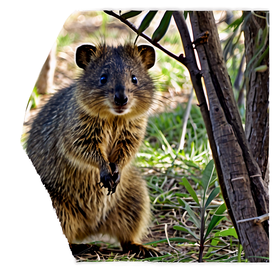 Quokka Under Tree Shade Png Bvo