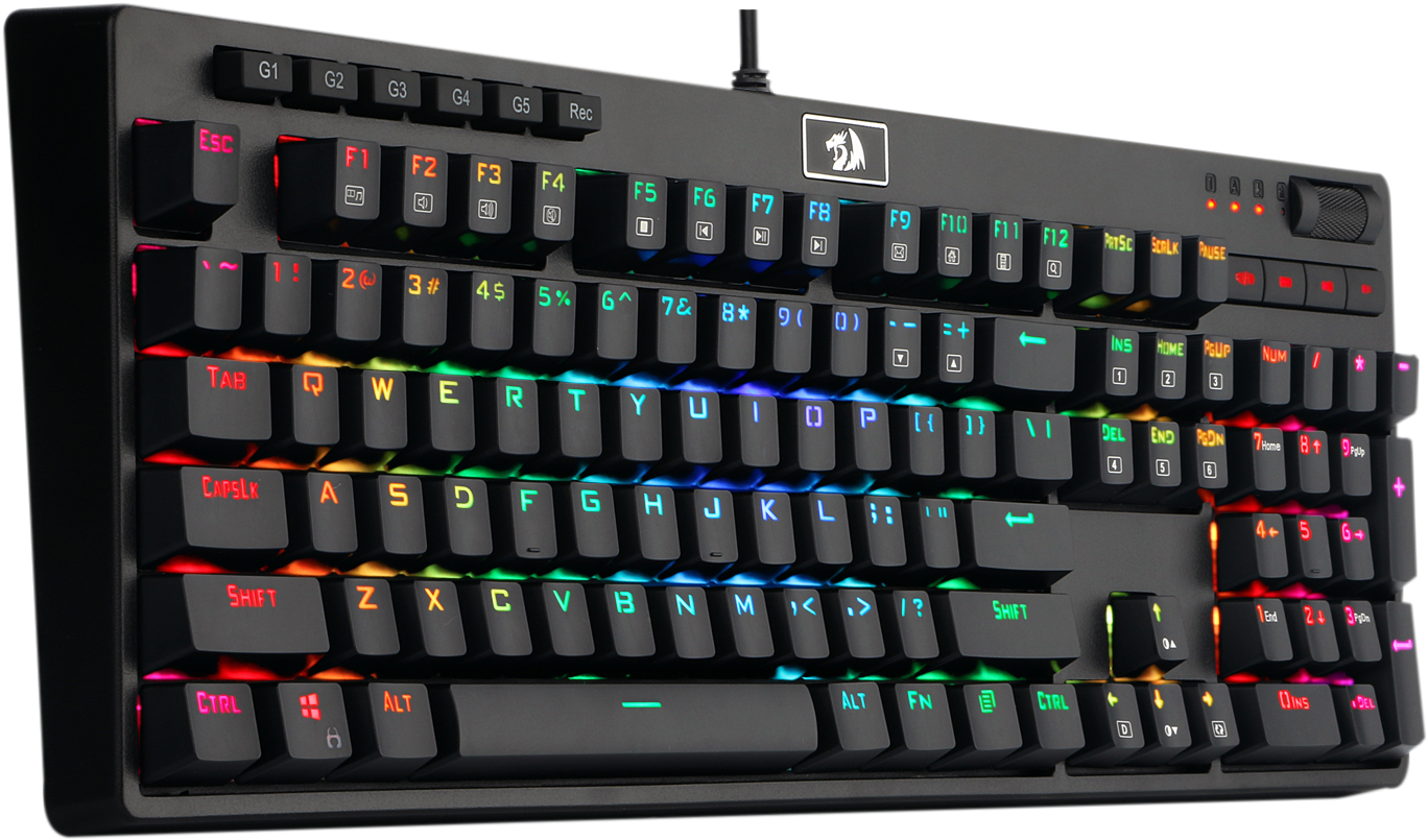 Redragon K579 Mechanical Gaming Keyboard Wired Rgb - Redragon Keyboards, HD Png Download PNG with transparent background