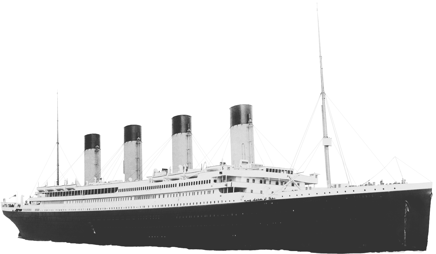Titanic Picture Black And White, HD Png Download PNG with transparent background