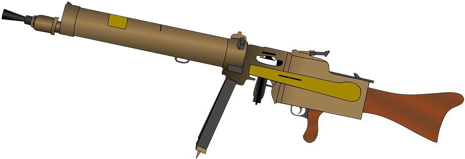 Mg 08 15, Machine Gun, Mg, Rifle, 1 World War Ii, Ww1 - 08 15, HD Png Download PNG with transparent background