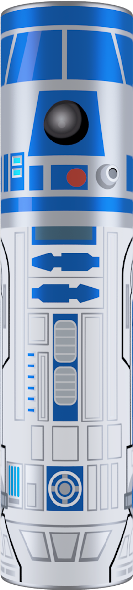 R2-d2 Star Wars Mimopowertube 2600mah Portable Power, HD Png Download PNG image with a transparent background, free high-resolution download
