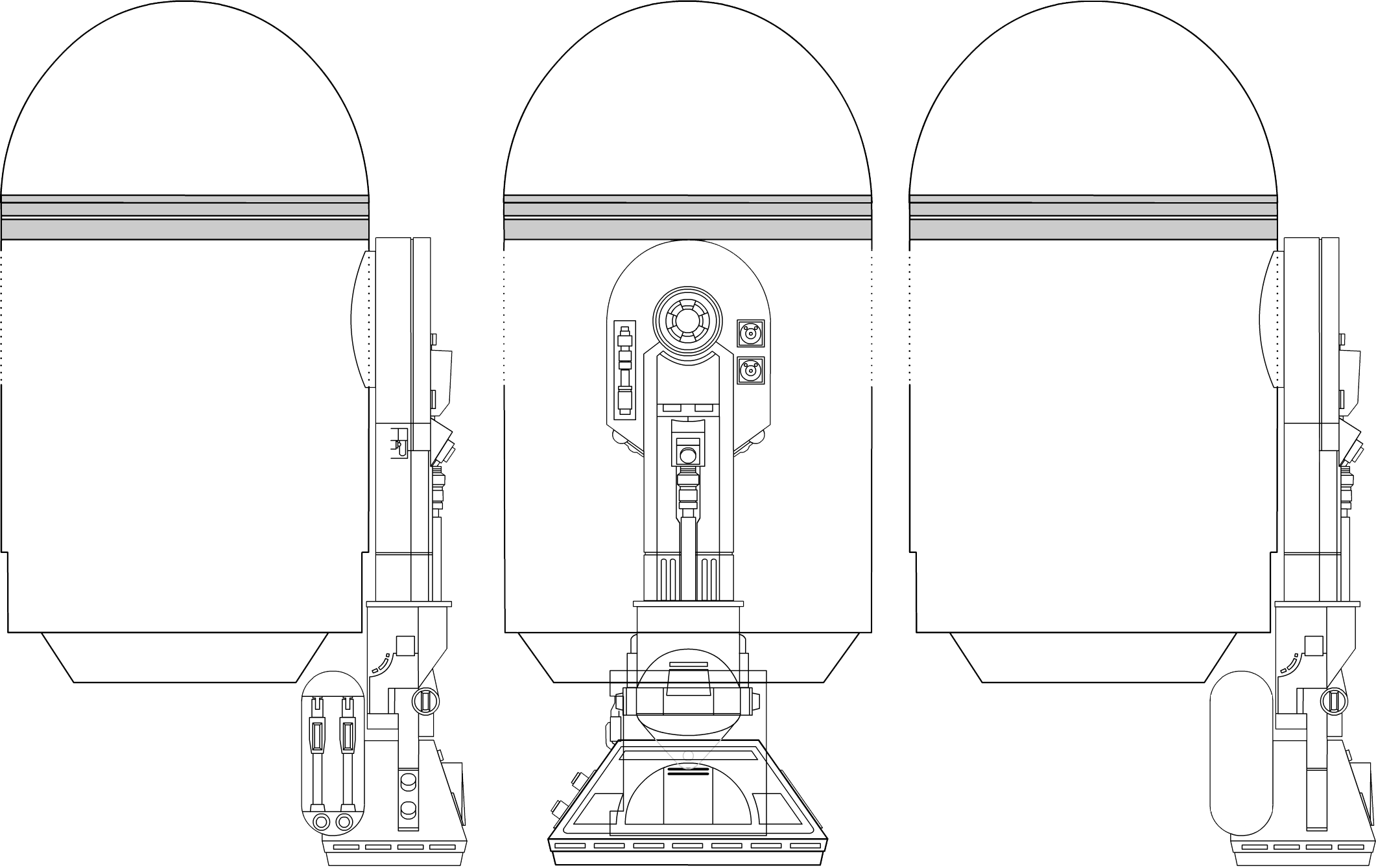 R2 D2 Blueprint Design