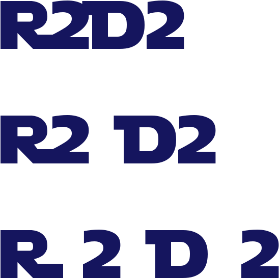 R2d2 In Star Wars Font, HD Png Download PNG with transparent background