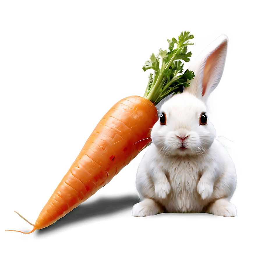 Rabbit And Carrot Png Vot