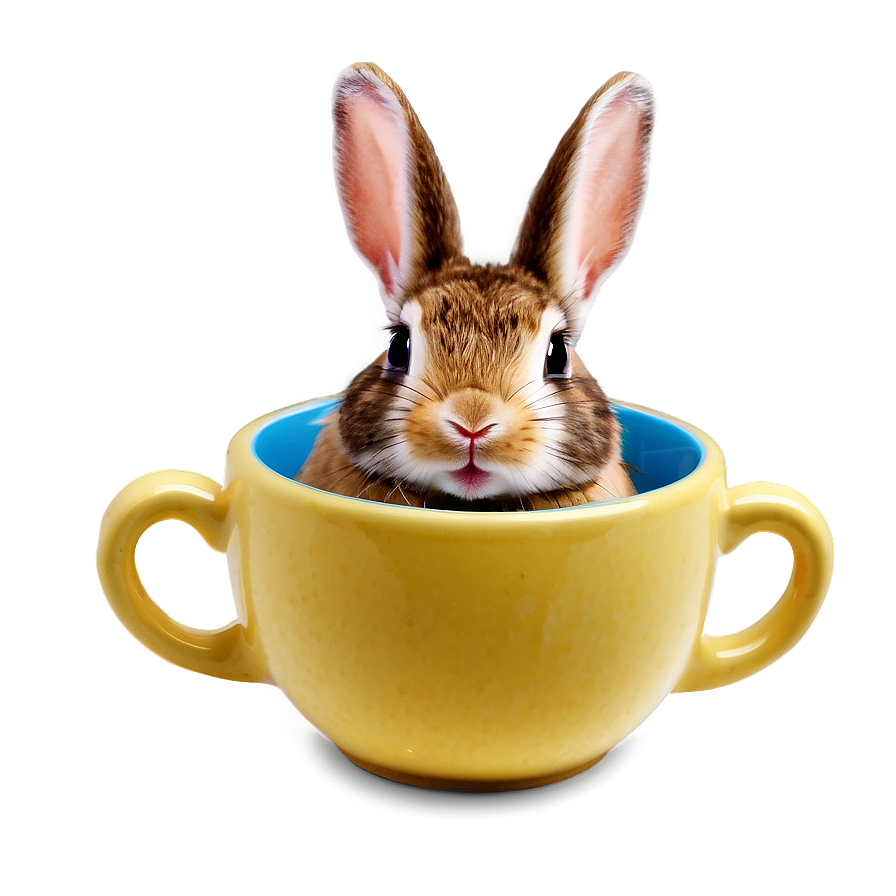 Rabbit In Cup Png 05062024