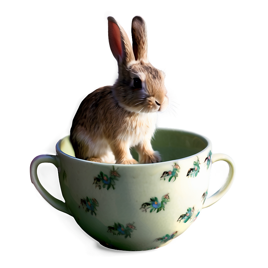 Rabbit In Cup Png 05062024