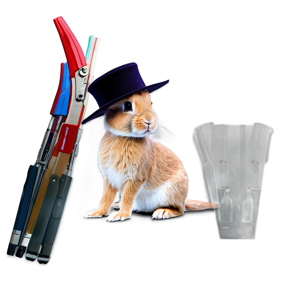 Rabbit In Hat Png 44