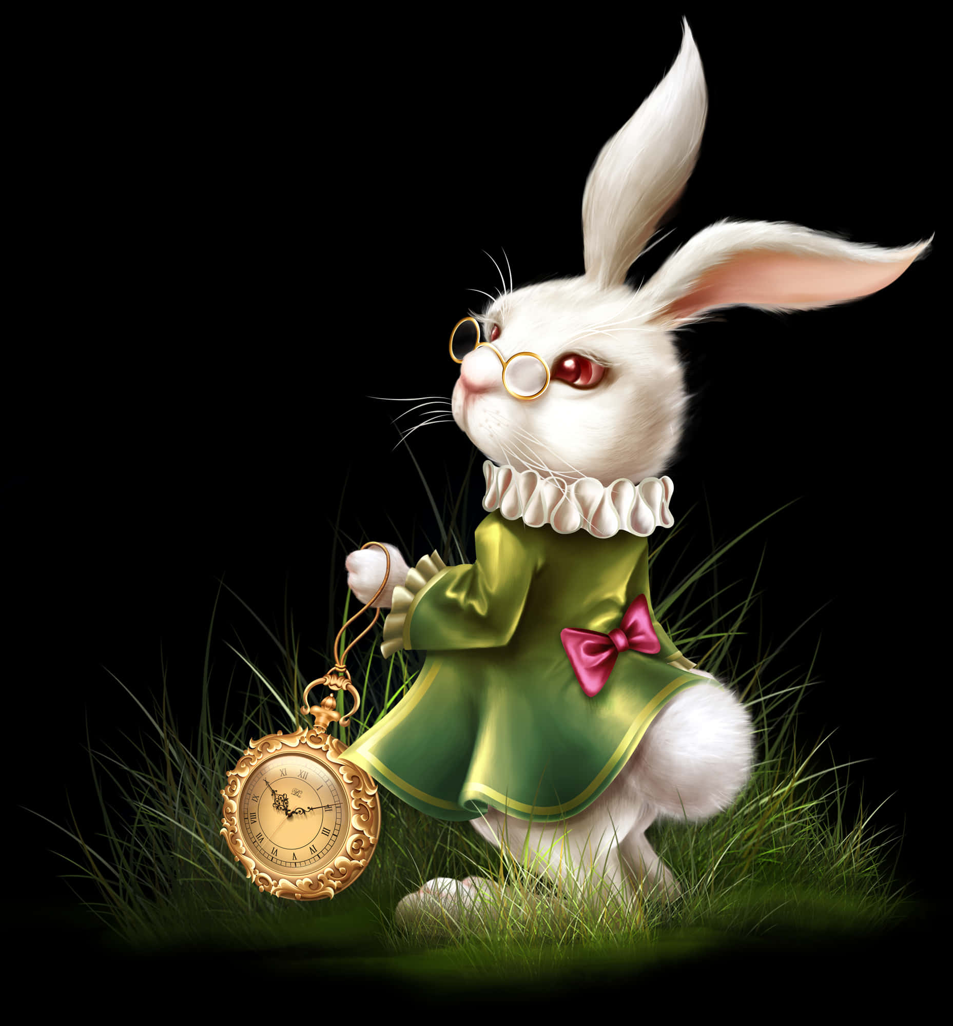 Rabbit Reading Book Clipart Graphic Royalty Free Stock - Rabbit Alice In Wonderland Png, Transparent Png PNG with transparent background