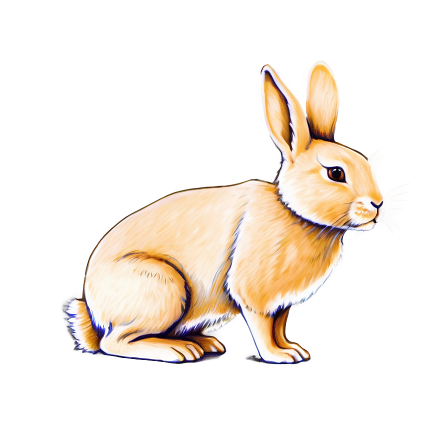 Rabbit Sketch Png Myo54