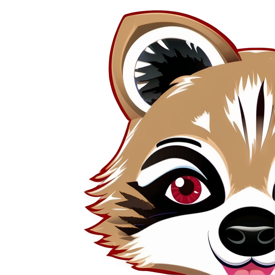 Raccoon Cartoon Character PNG 23 PNG with transparent background
