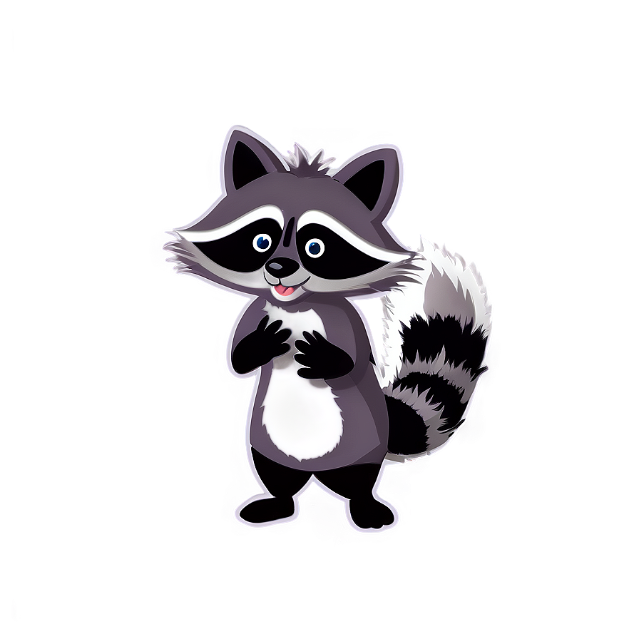 Raccoon Cartoon Character PNG mxe61 PNG with transparent background