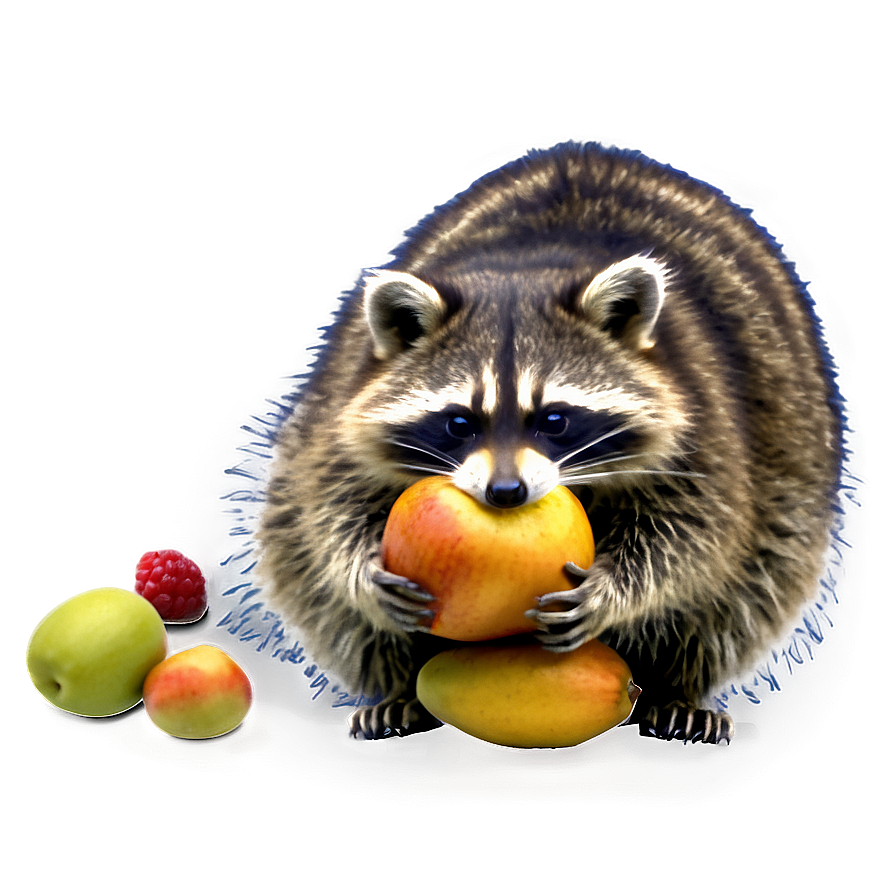 Raccoon Eating Fruit Png 90