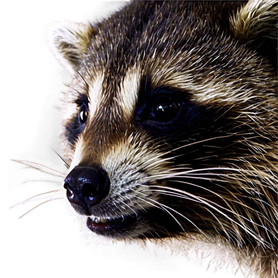 Raccoon Face Close-Up PNG xst PNG image with a transparent background, free high-resolution download