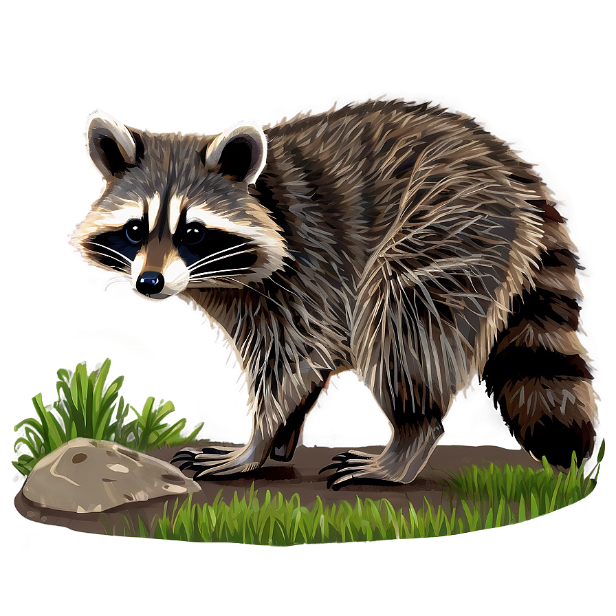 Raccoon Habitat Illustration Png 72