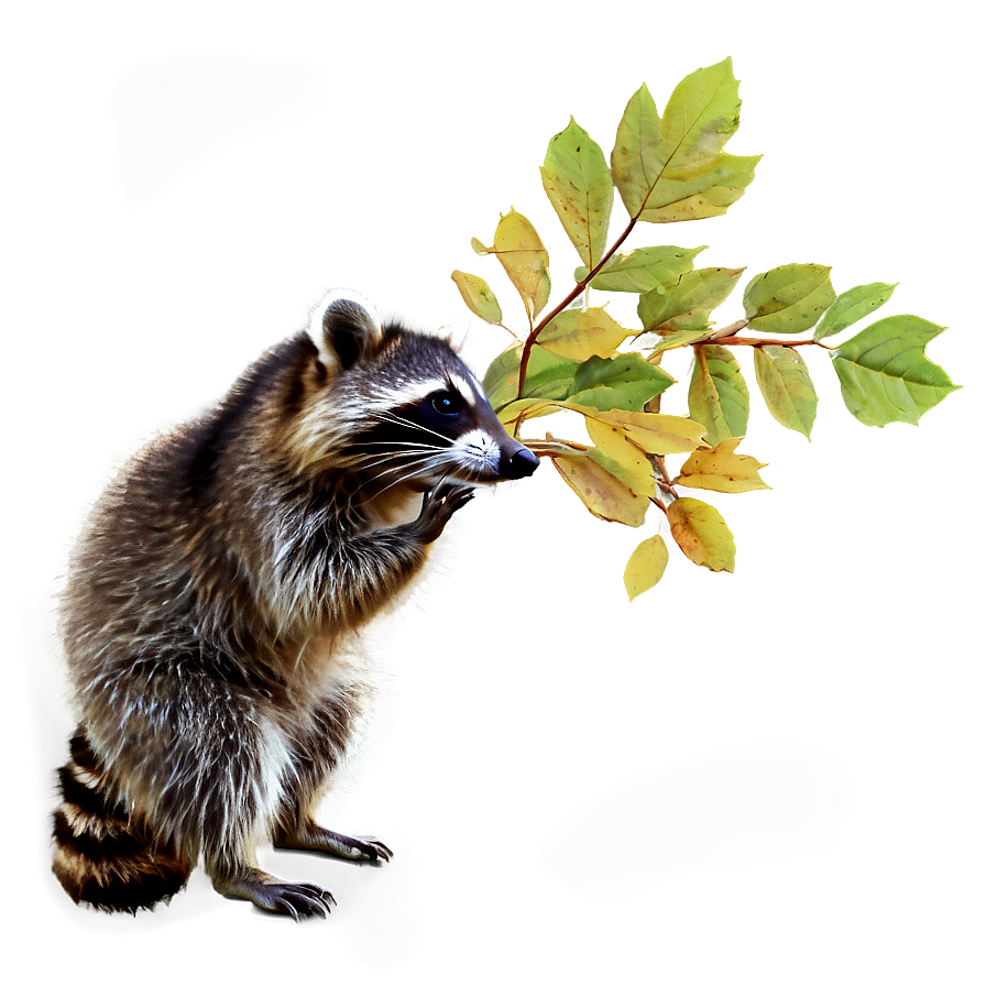 Raccoon In Autumn Png 05242024