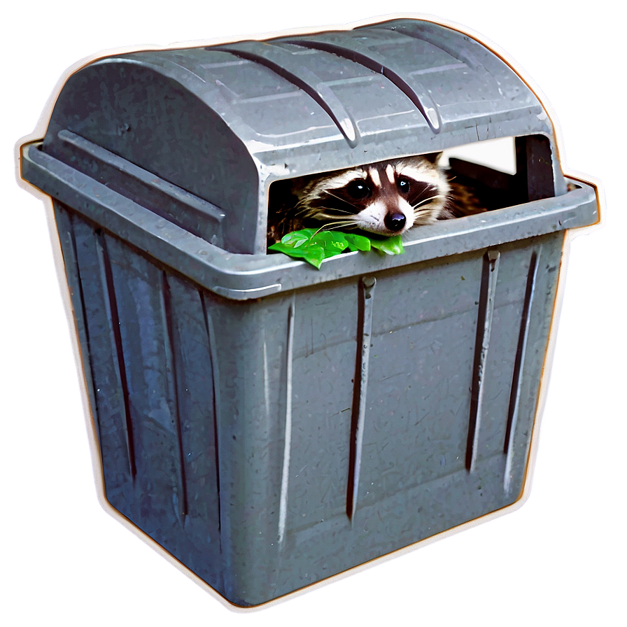 Raccoon In Garbage Adventure Png 05232024