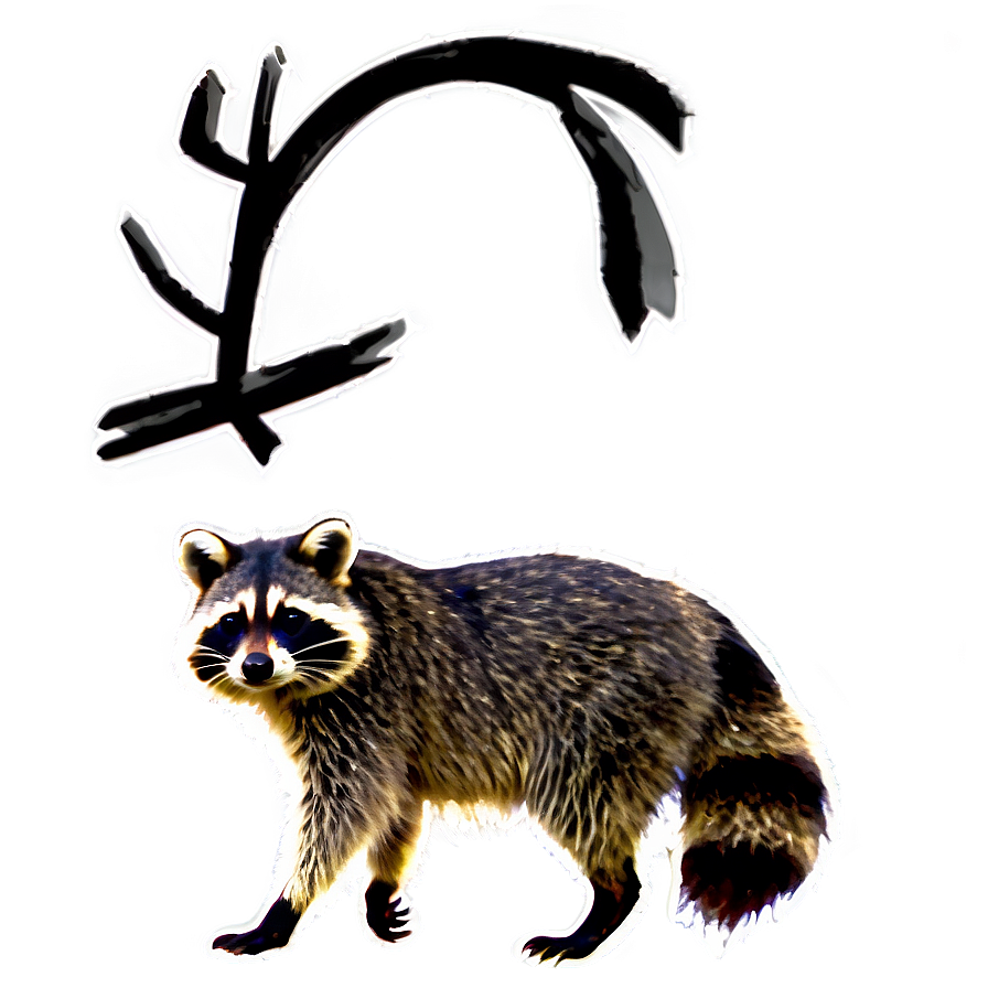 Raccoon Walking Png 05242024