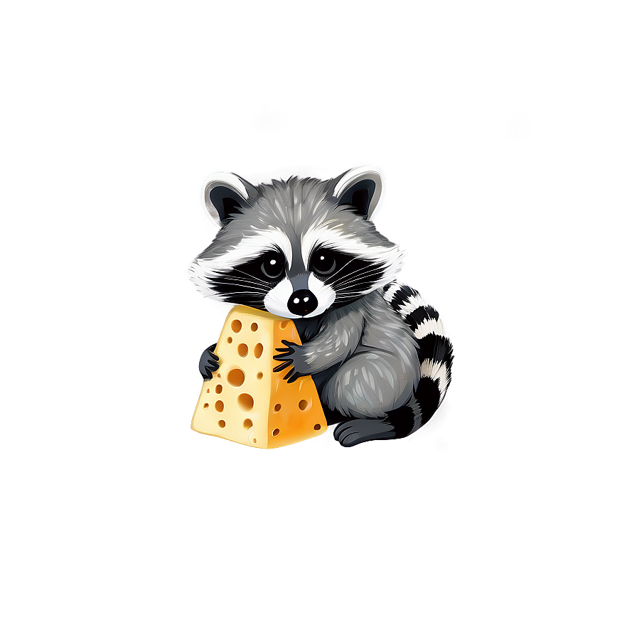 Raccoon With Cheese Png Vjq