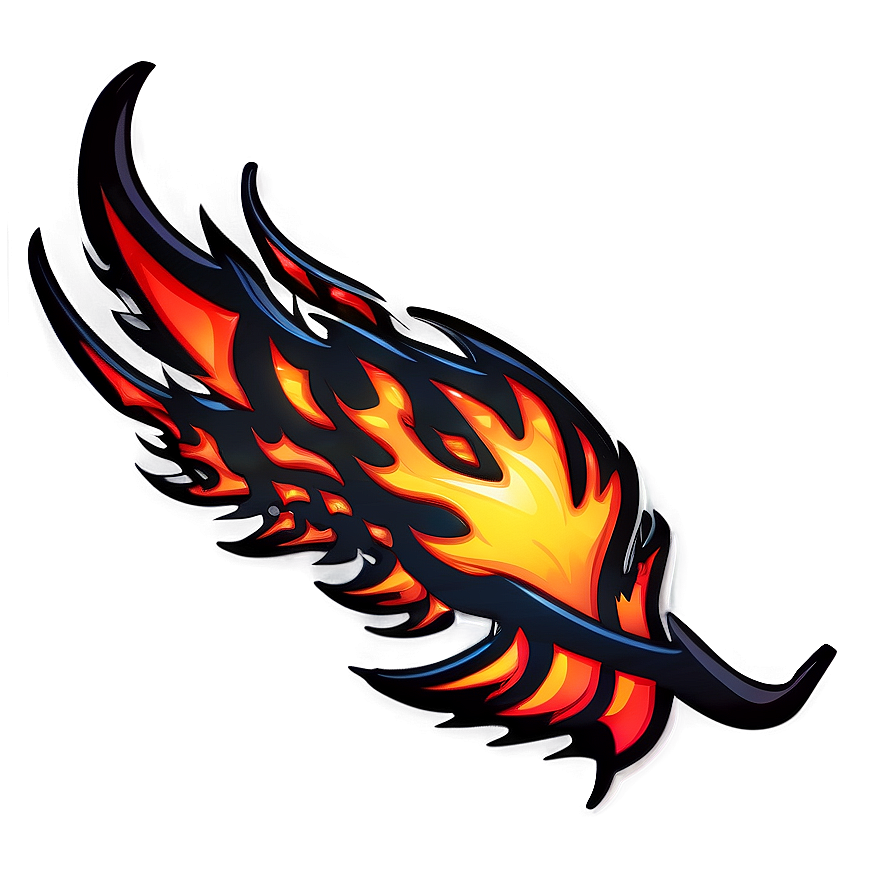 Racing Flames Decal PNG ppr65 PNG image with a transparent background, free high-resolution download