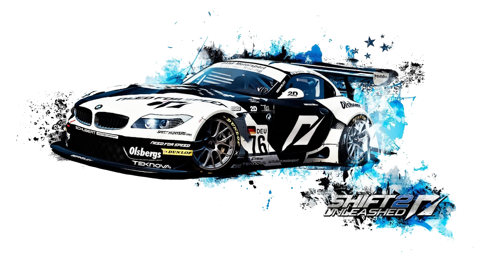 Racing_ Game_ Car_ Artwork PNG with transparent background