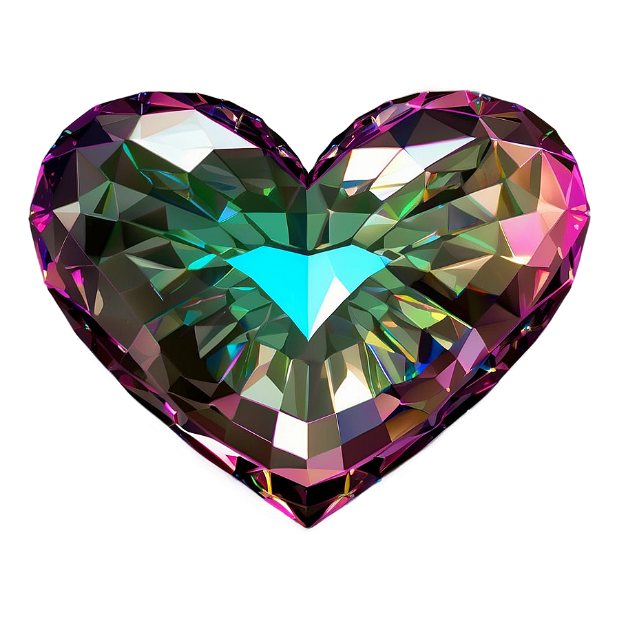 Radiance Diamond Heart Decoration Png 1