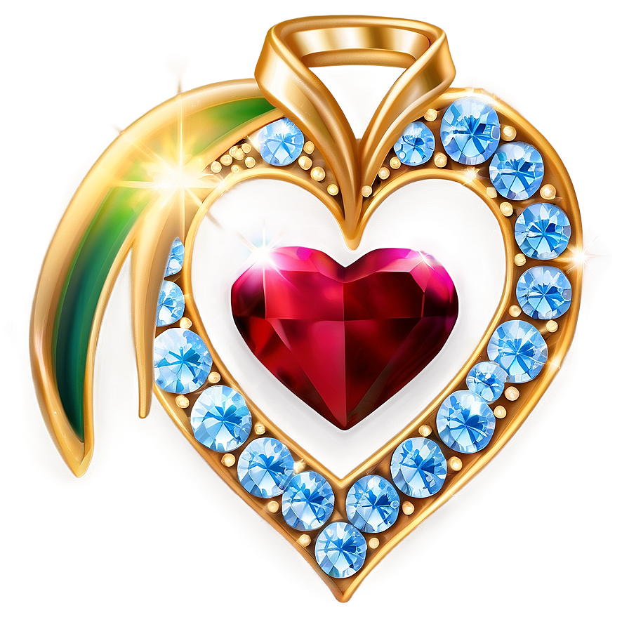 Radiance Diamond Heart Decoration Png Jsp