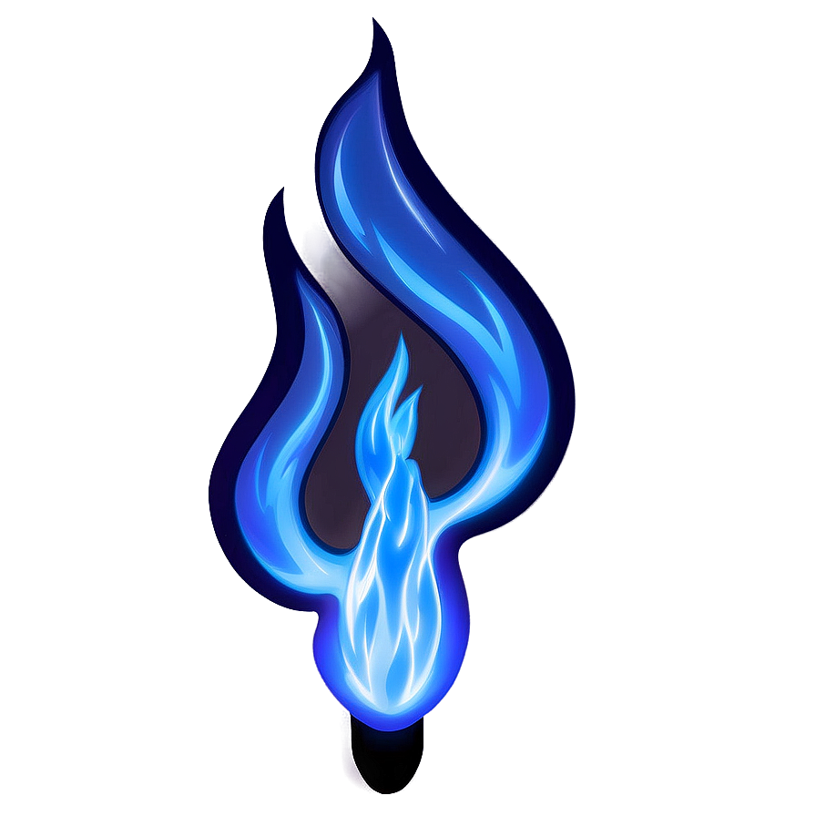 Radiant Blue Flame Png 06202024