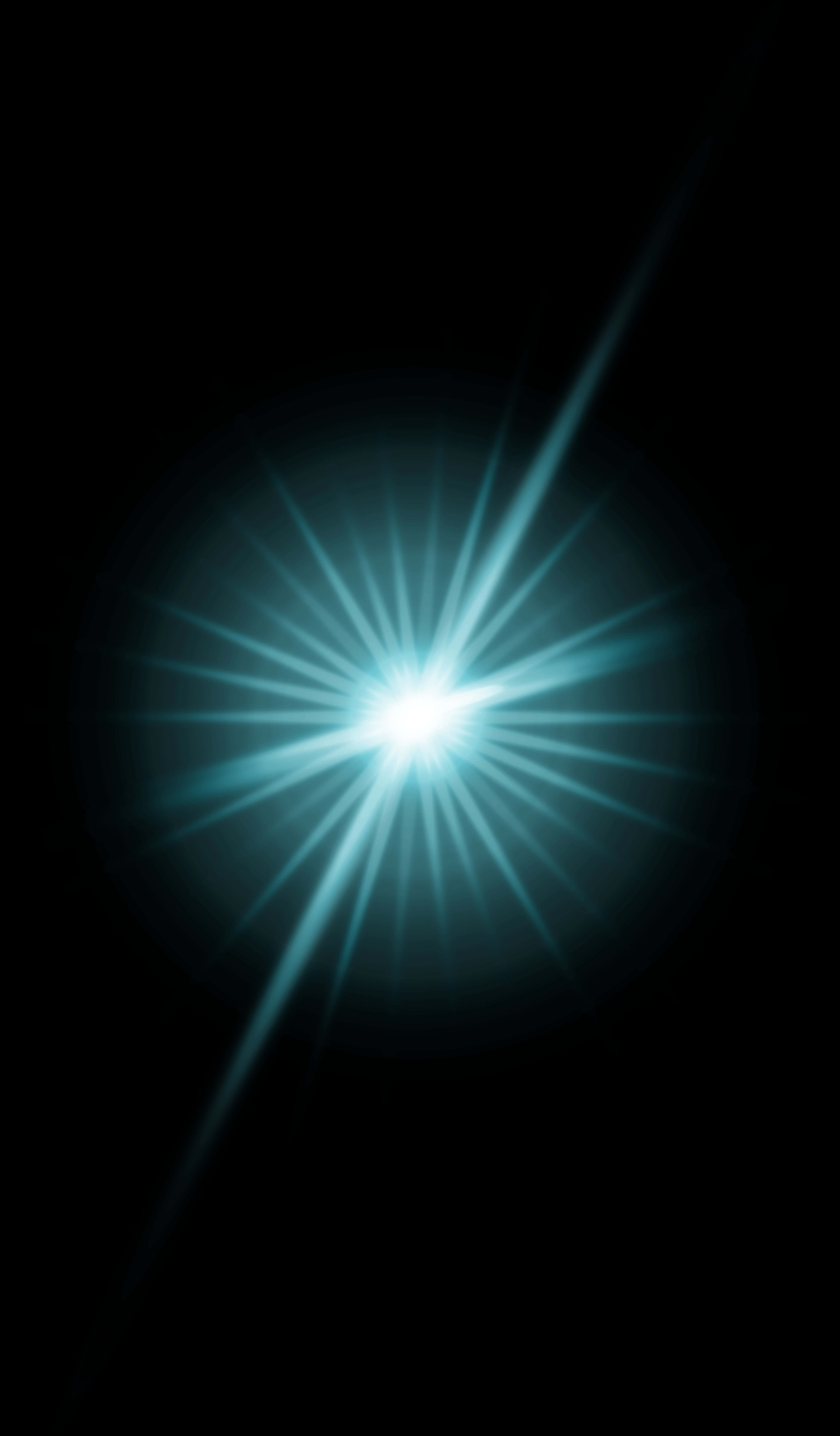 Radiant Blue Light Burst