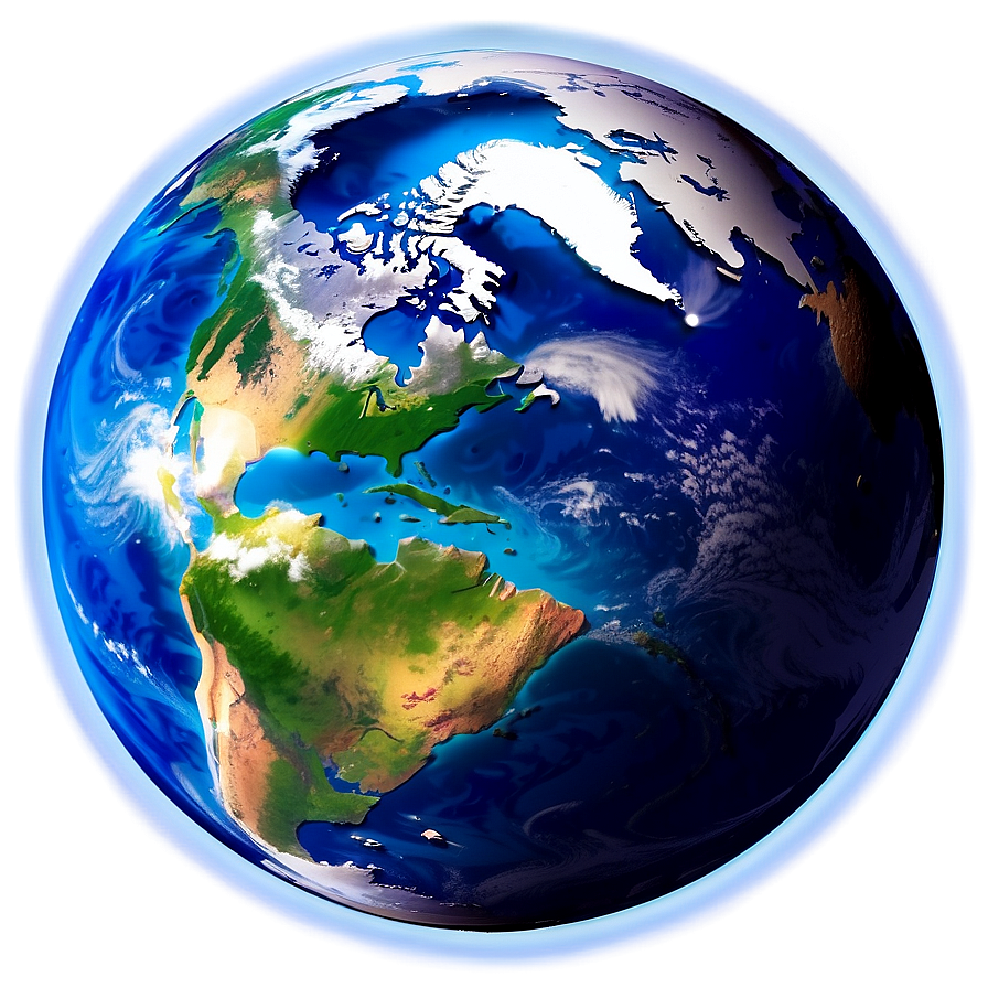 Radiant Blue Planet Glow Png 06292024