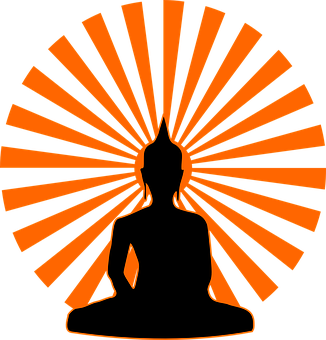 Radiant Buddha Silhouette