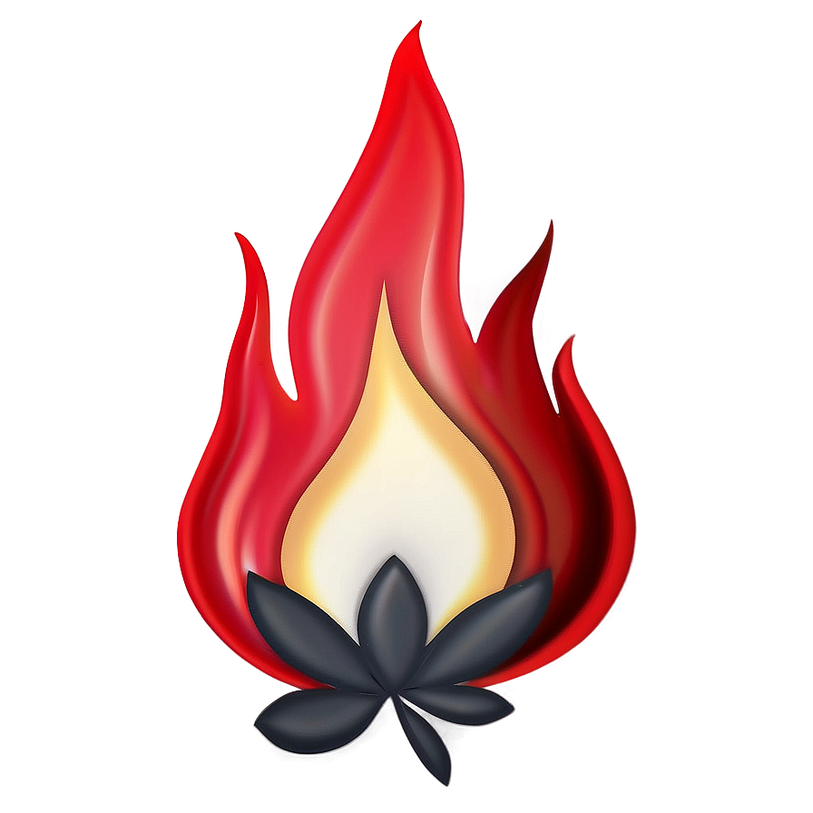 Radiant Fire Emoji Depiction Png Lcc33