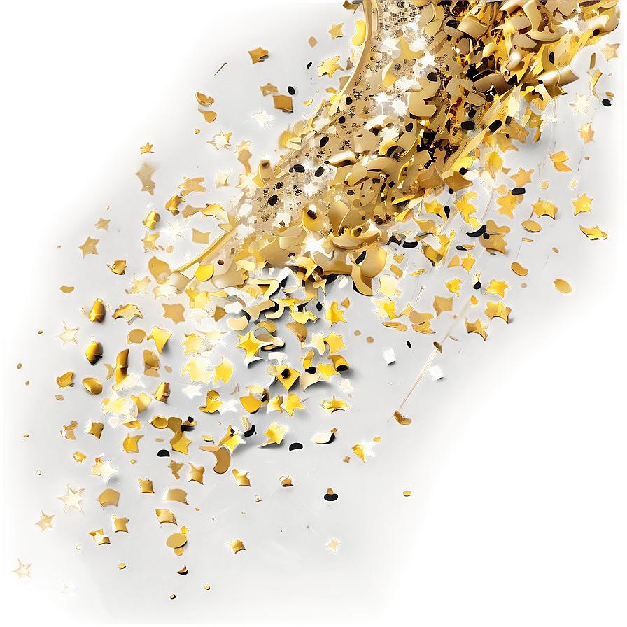 Radiant Gold Confetti Png Yrr