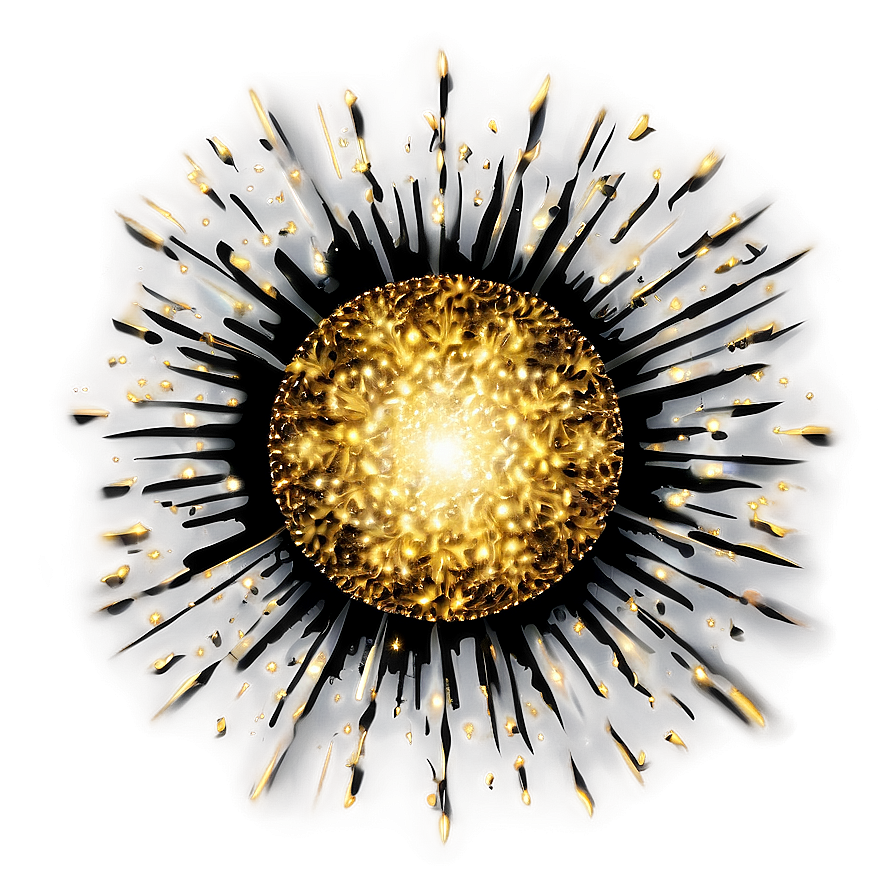 Radiant Gold Glitter Png Kky