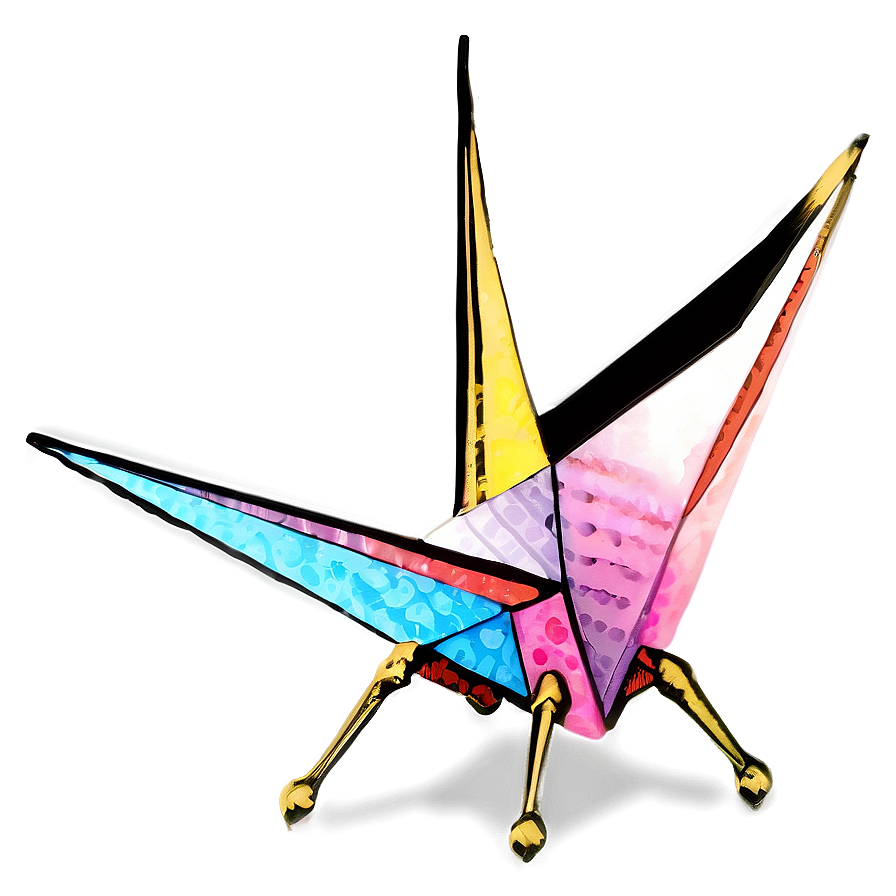 Radiant Paper Crane Png 15