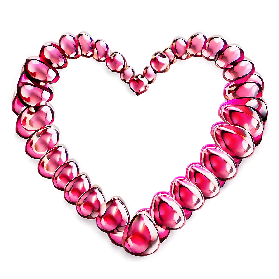 Radiant Pink Hearts Png Ann