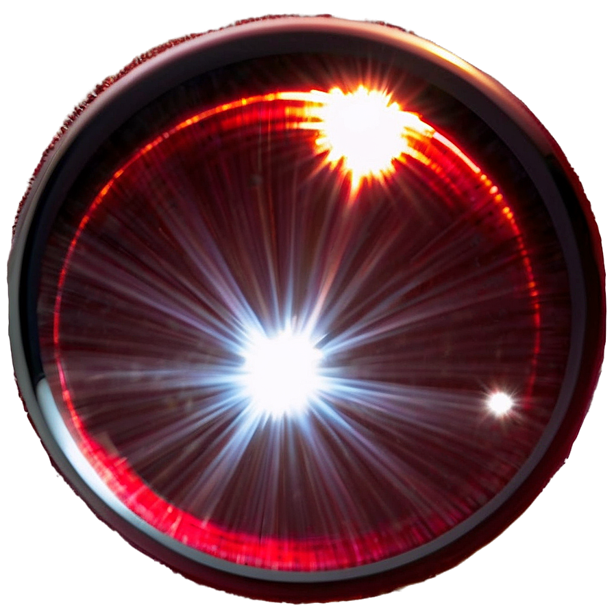 Radiant Red Lens Flare Png 45